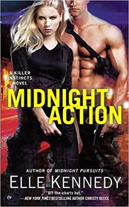 Book cover for "Midnight Action" by Elle Kennedy