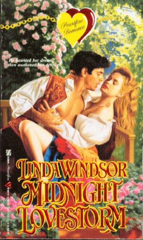 Book cover for "Midnight Lovestorm" by Linda Windsor
