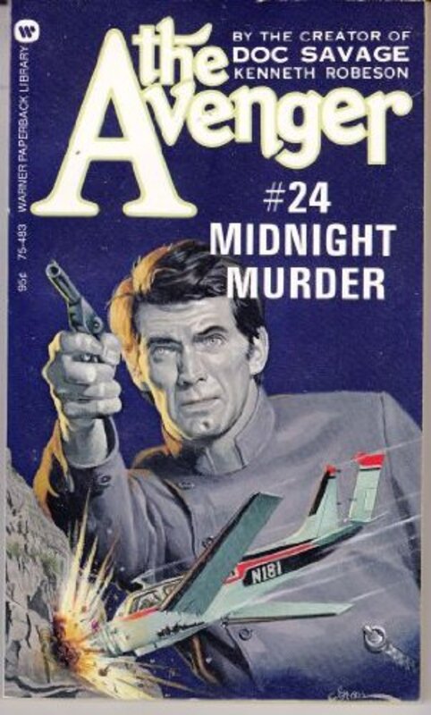 Book cover for "Midnight Murder" by Kenneth Robeson