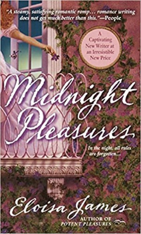Book cover for "Midnight Pleasures" by Eloisa James