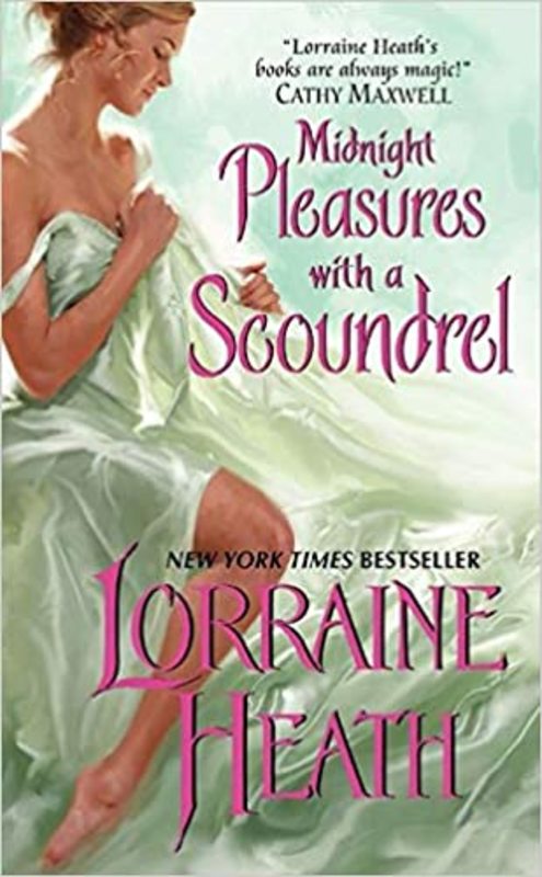 Book cover for "Midnight Pleasures with a Scoundrel" by Lorraine Heath