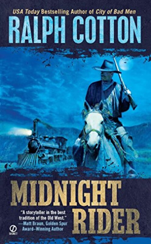 Book cover for "Midnight Rider" by Ralph Cotton