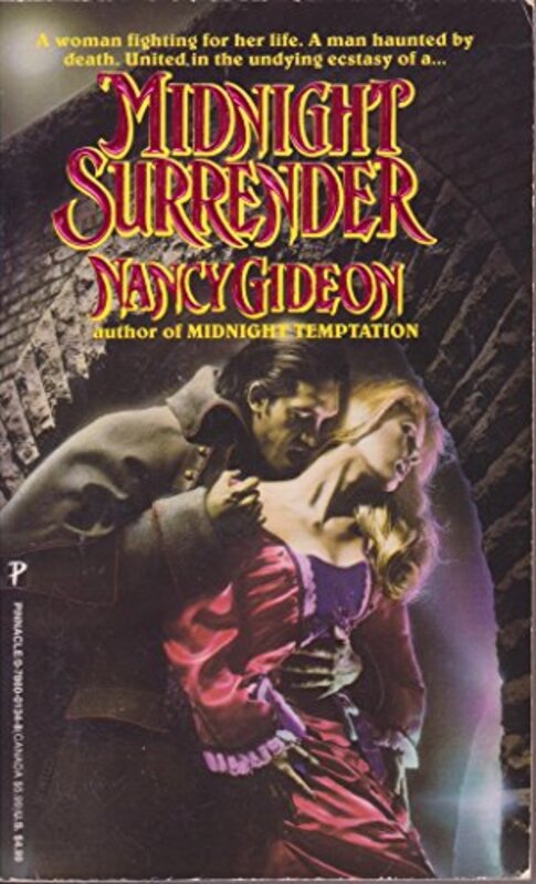 Book cover for "Midnight Surrender" by Nancy Gideon