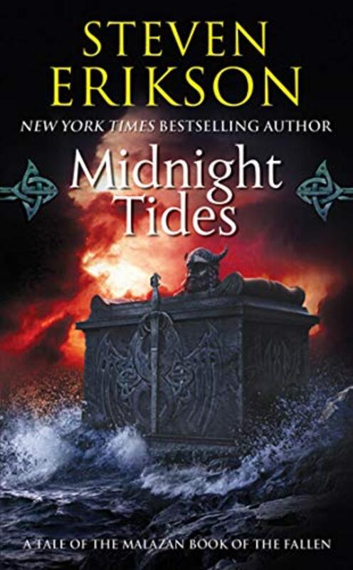 Book cover for "Midnight Tides" by Steven Erikson