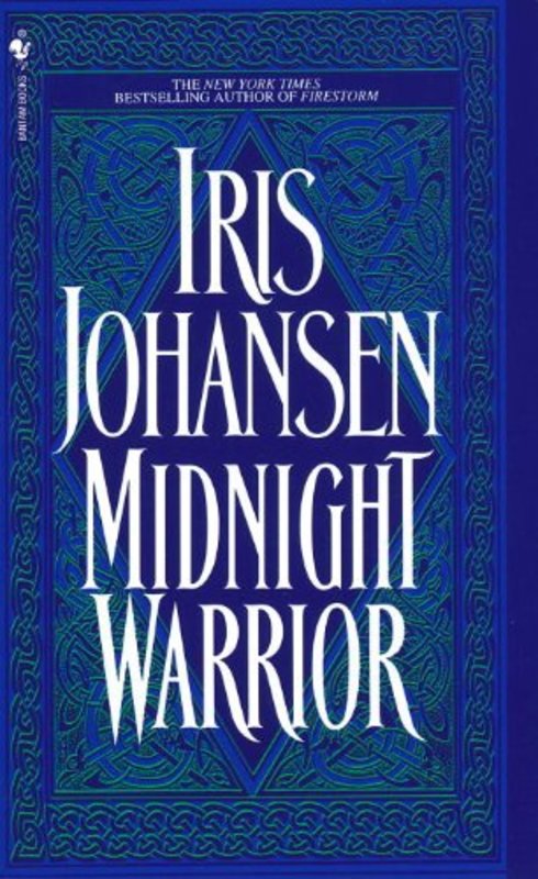 Book cover for "Midnight Warrior" by Iris Johansen