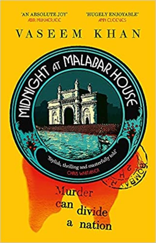 Book cover for "Midnight at Malabar House" by Vaseem Khan