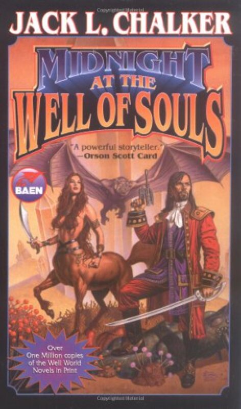 Book cover for "Midnight at the Well of Souls" by Jack L Chalker