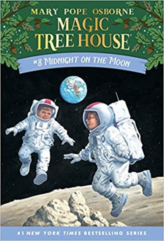 Book cover for "Midnight on the Moon / Moon Mission!" by Mary Pope Osborne