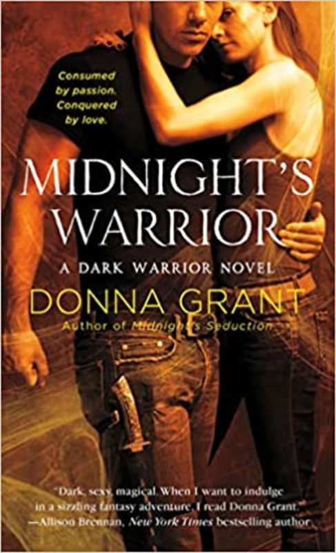 Book cover for "Midnight's Warrior" by Donna Grant
