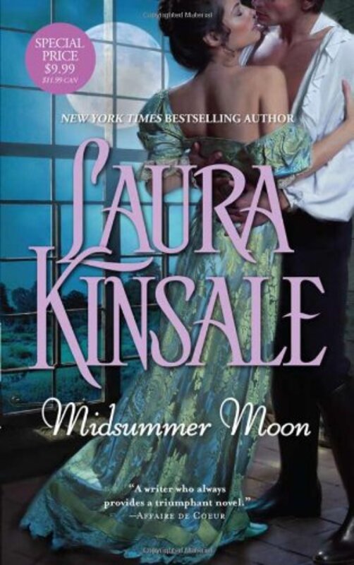 Book cover for "Midsummer Moon" by Laura Kinsale