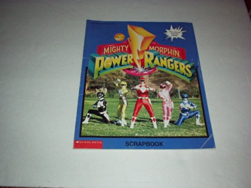 Book cover for "Mighty Morphin Power Rangers Scrapbook" by Nancy Krulik