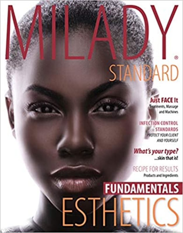 Book cover for "Milady Standard Esthetics" by Milady
