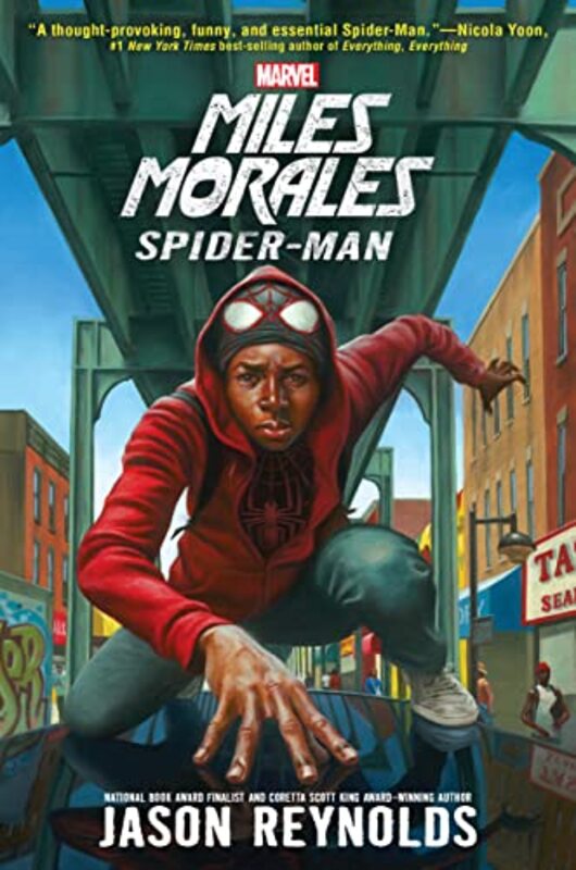 Book cover for "Miles Morales" by Jason Reynolds