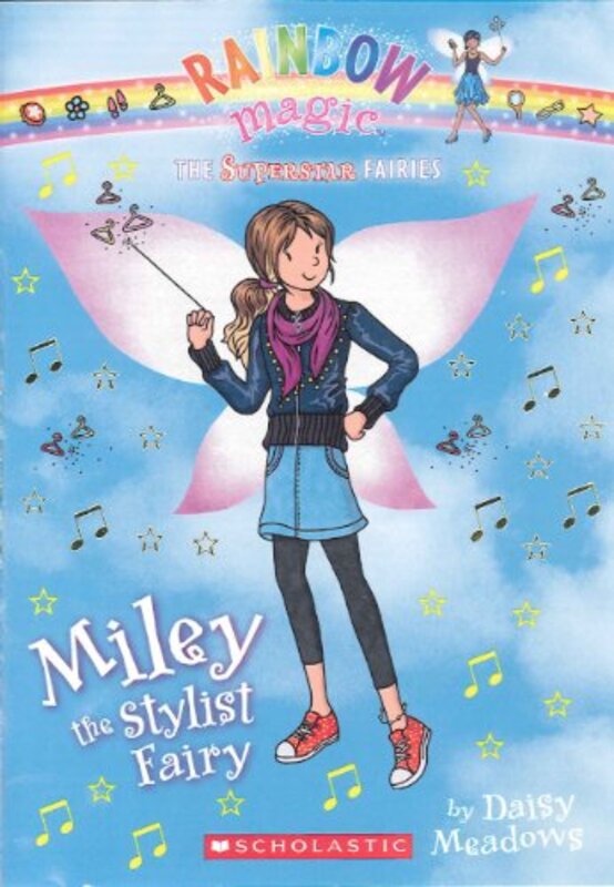 Book cover for "Miley the Stylist Fairy" by Daisy Meadows