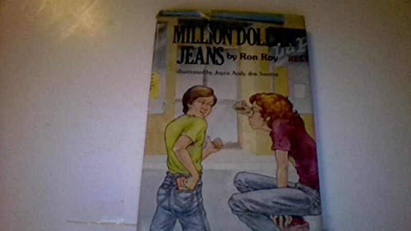 Book cover for "Million Dollar Jeans" by Ron Roy
