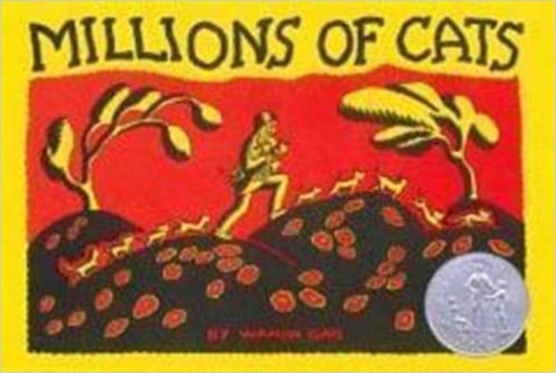 Book cover for "Millions of Cats" by Wanda Gág