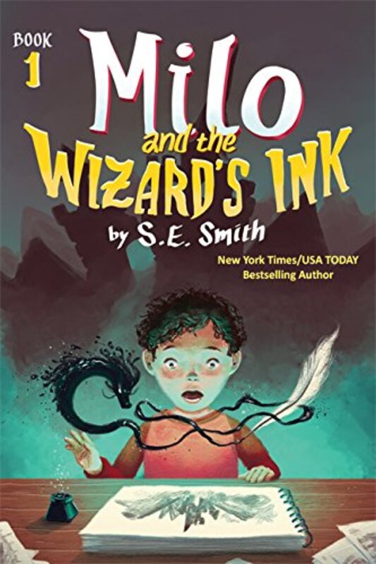 Book cover for "Milo and the Wizard's Ink" by S E Smith