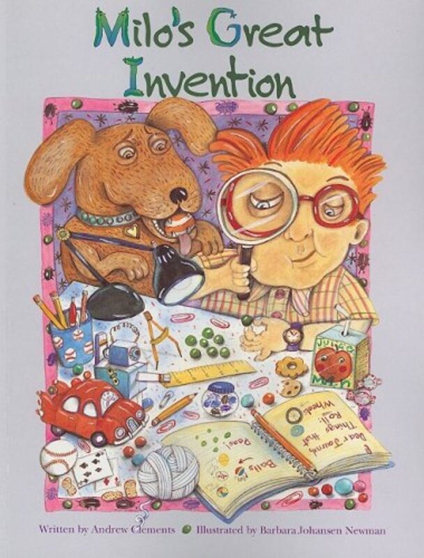 Book cover for "Milo's Great Invention" by Andrew Clements
