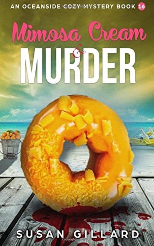 Book cover for "Mimosa Cream and Murder" by Susan Gillard