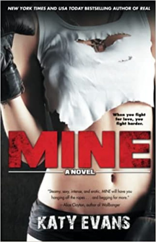 Book cover for "Mine" by Katy Evans