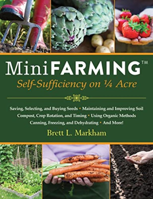 Book cover for "Mini Farming" by Brett L. Markham