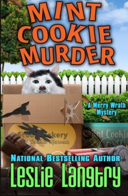 Book cover for "Mint Cookie Murder" by Leslie Langtry