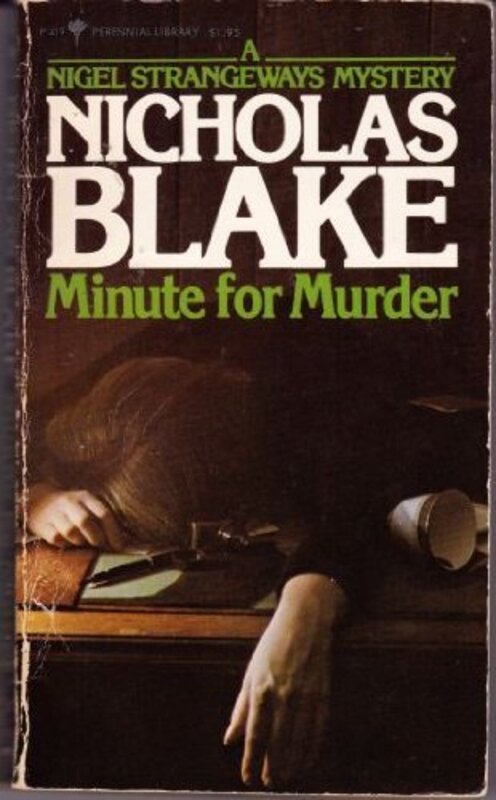 Book cover for "Minute for Murder" by Nicholas Blake