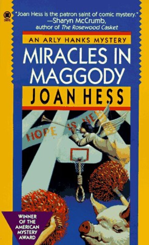 Book cover for "Miracles in Maggody" by Joan Hess