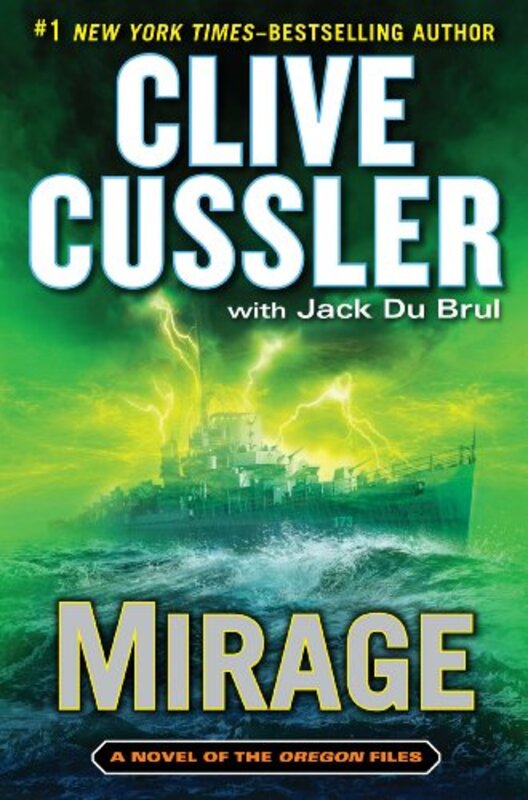 Book cover for "Mirage" by Clive Cussler