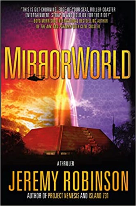 Book cover for "MirrorWorld" by Jeremy Robinson