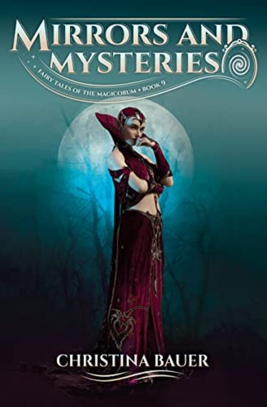 Book cover for "Mirrors and Mysteries" by Christina Bauer
