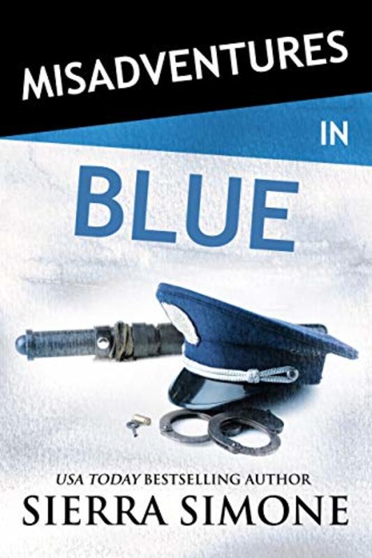 Book cover for "Misadventures in Blue" by Sierra Simone