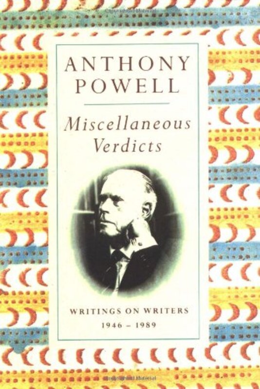 Book cover for "Miscellaneous Verdicts" by Anthony Powell