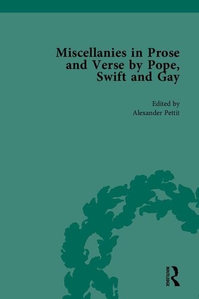 Book cover for "Miscellanies in Prose and Verse by Pope, Swift and Gay" by Jonathan Swift