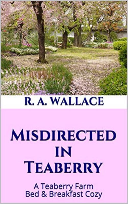 Book cover for "Misdirected in Teaberry" by RA Wallace