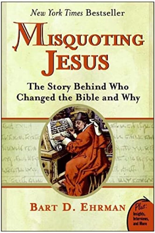 Book cover for "Misquoting Jesus" by Bart D Ehrman
