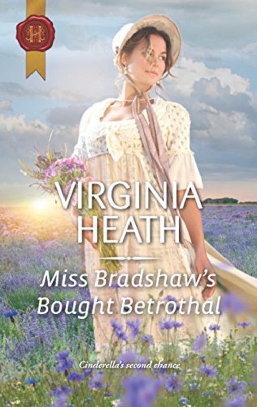 Book cover for "Miss Bradshaw's Bought Betrothal" by Virginia Heath