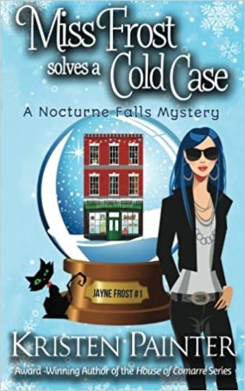 Book cover for "Miss Frost Solves a Cold Case" by Kristen Painter