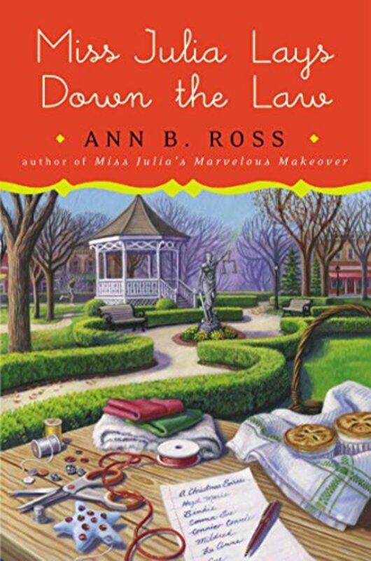 Book cover for "Miss Julia Lays Down the Law" by Ann B Ross