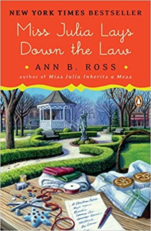 Book cover for "Miss Julia Lays Down the Law" by Ann B. Ross