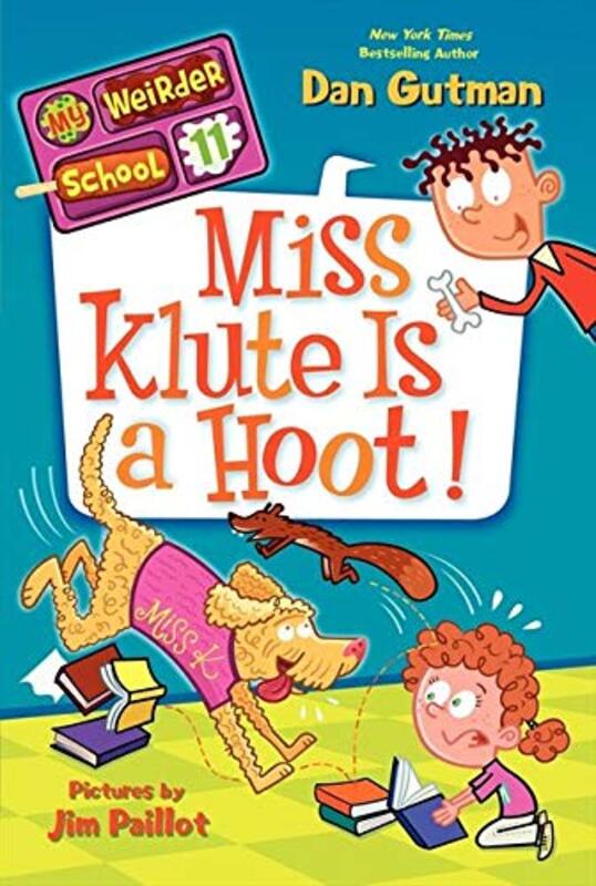 Book cover for "Miss Klute Is a Hoot!" by Dan Gutman