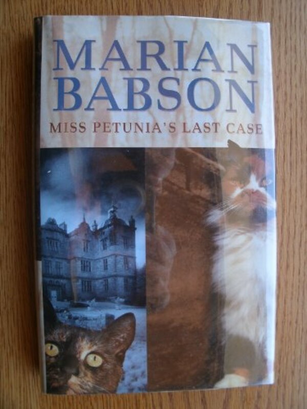 Book cover for "Miss Petunia's Last Case" by Marian Babson