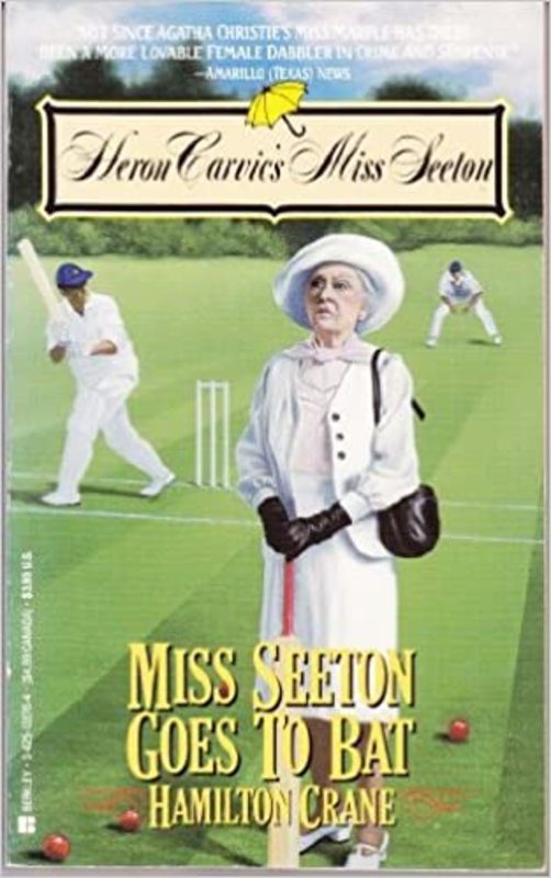 Book cover for "Miss Seeton Goes to Bat" by Sarah J Mason