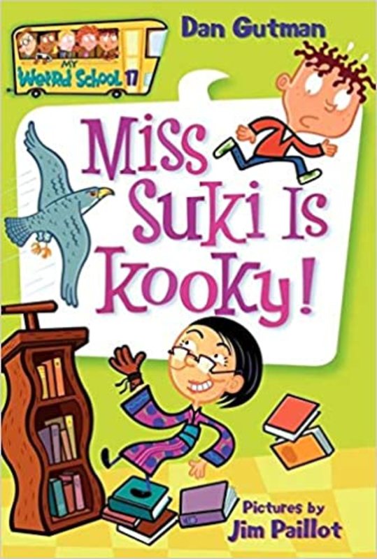 Book cover for "Miss Suki Is Kooky!" by Dan Gutman
