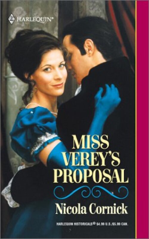Book cover for "Miss Verey's Proposal" by Nicola Cornick