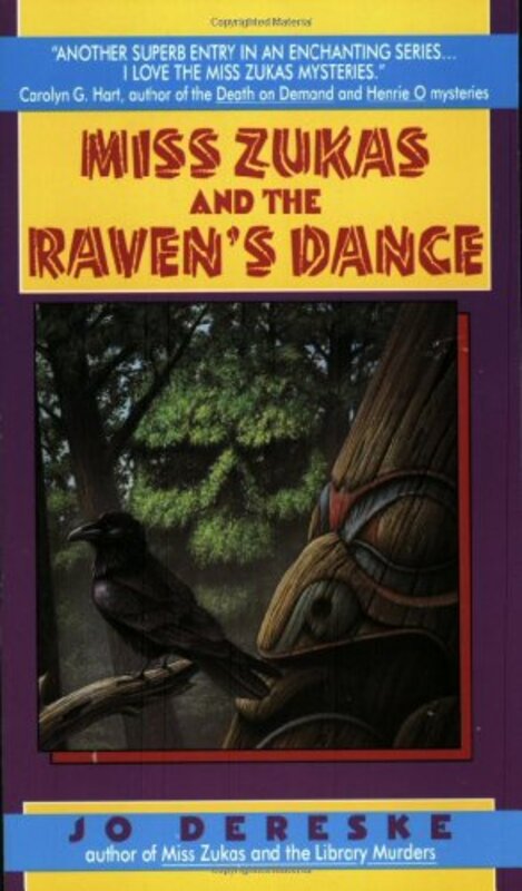 Book cover for "Miss Zukas and the Raven's Dance" by Jo Dereske