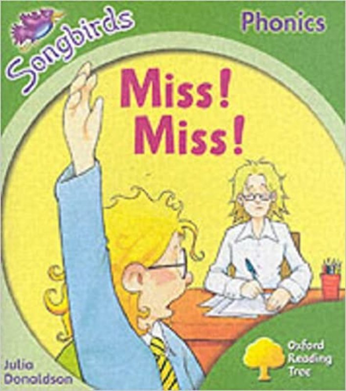 Book cover for "Miss, Miss!" by Julia Donaldson
