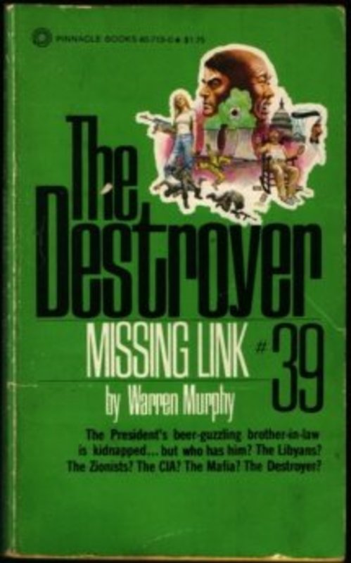Book cover for "Missing Link" by Warren Murphy