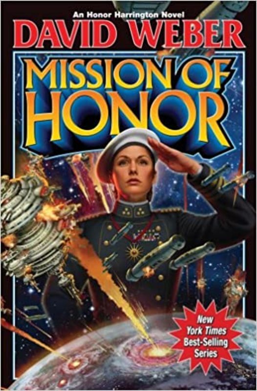 Book cover for "Mission of Honor" by David Weber