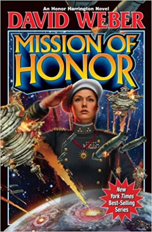 Book cover for "Mission of Honor" by David Weber